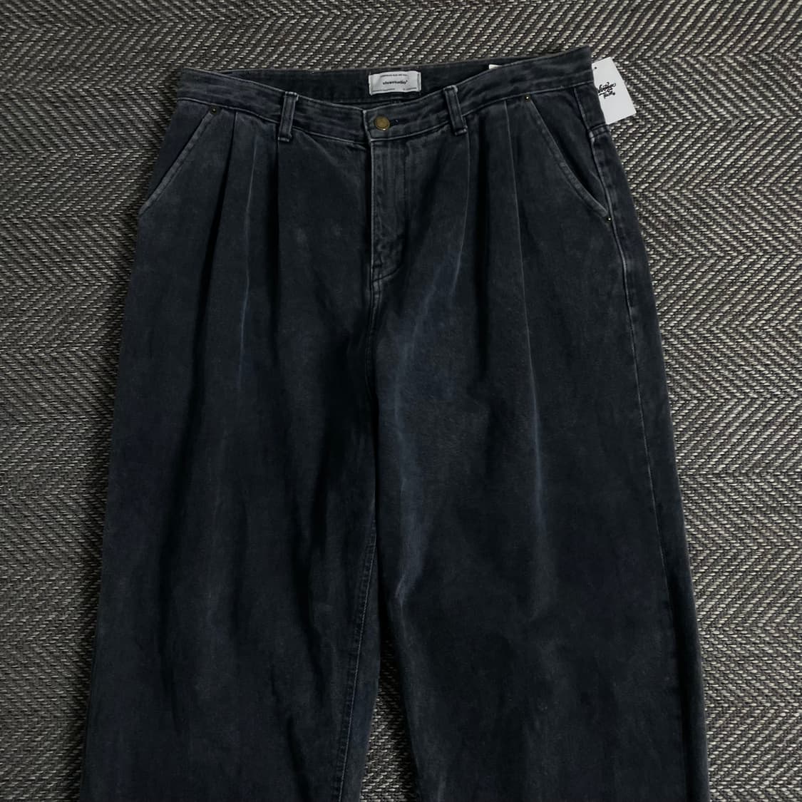 비바스튜디오 블랙 와이드 데님 팬츠o 3408 상품이미지3