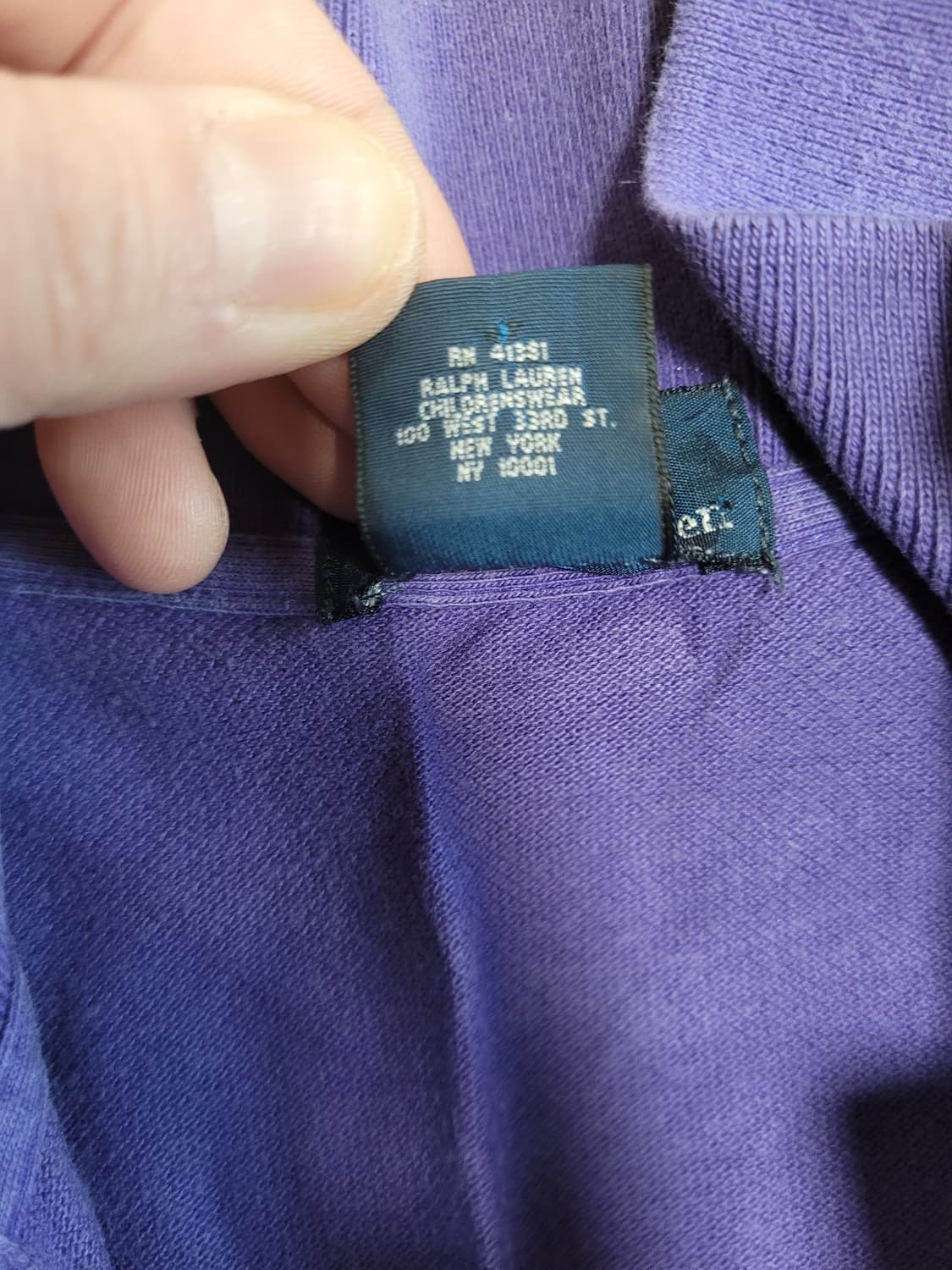 정품 폴로 랄프로렌 퍼플 반팔 카라티 상품이미지3