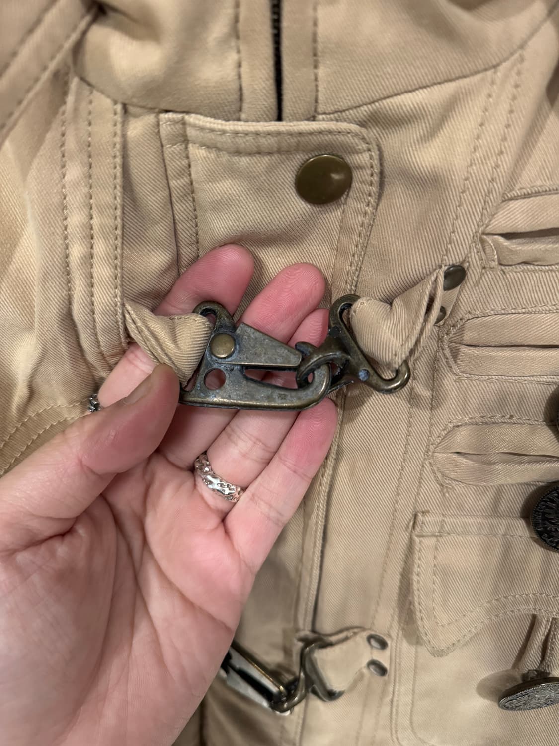 Swordfish 버클 벨티드 파이어맨 퍼 후드자켓 상품이미지7