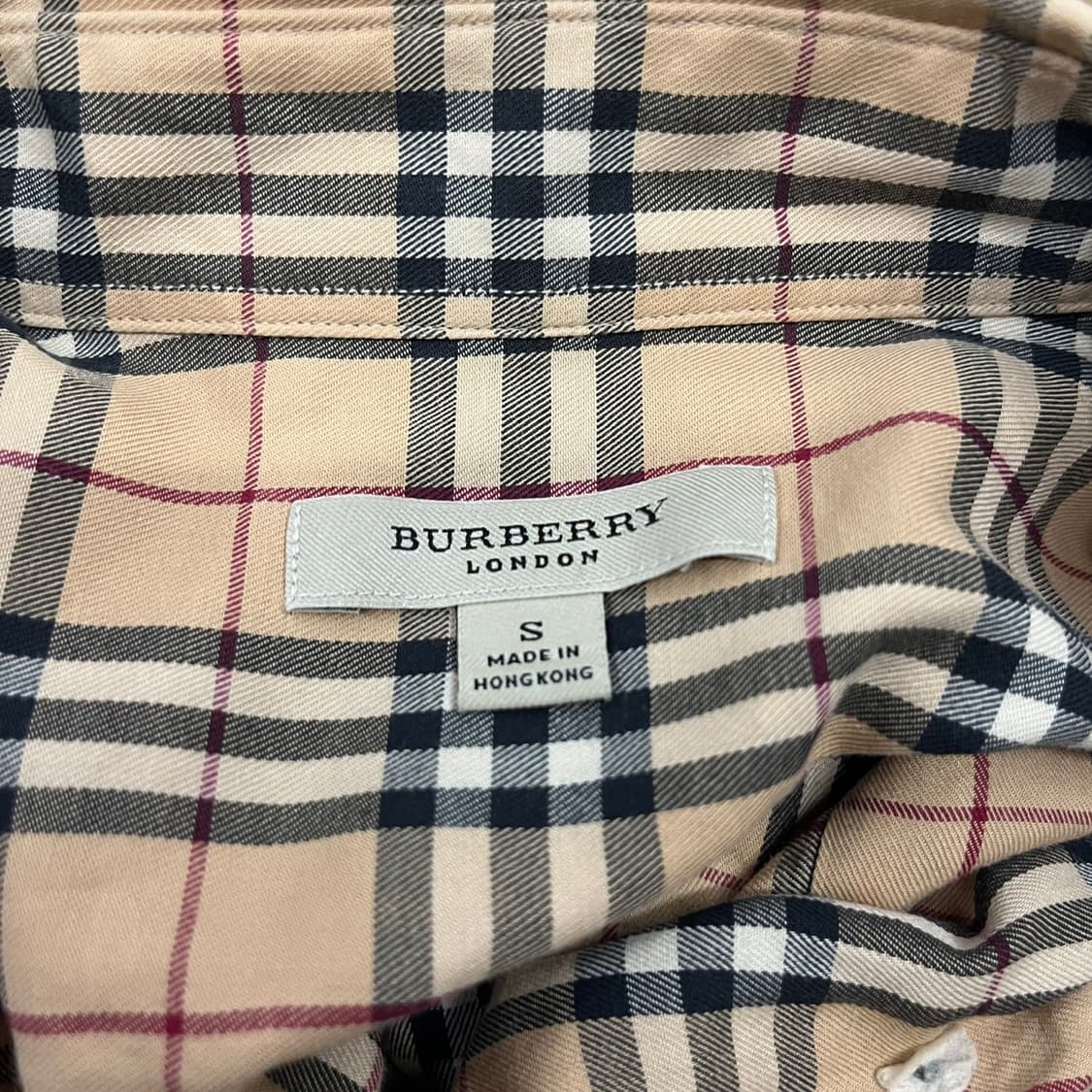 [정품/S] 버버리 노바 체크 셔츠 b16 상품이미지5