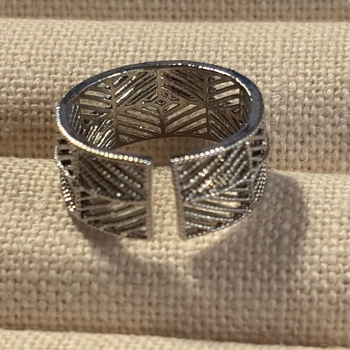 새상품 여성 신주 빗살 오픈링 반지  상품이미지2