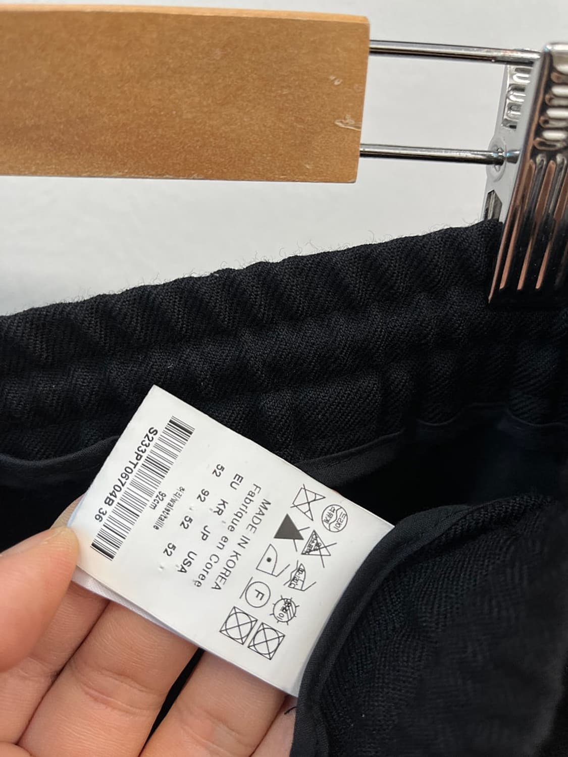 34-36) 솔리드옴므 밴딩 와이드 슬랙스  상품이미지8