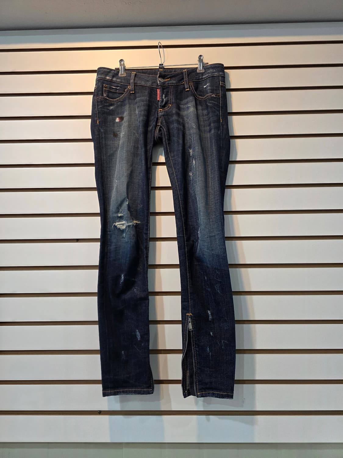 DSQUARED 디스퀘어드 밑단 지퍼 데님 팬츠 상품이미지1