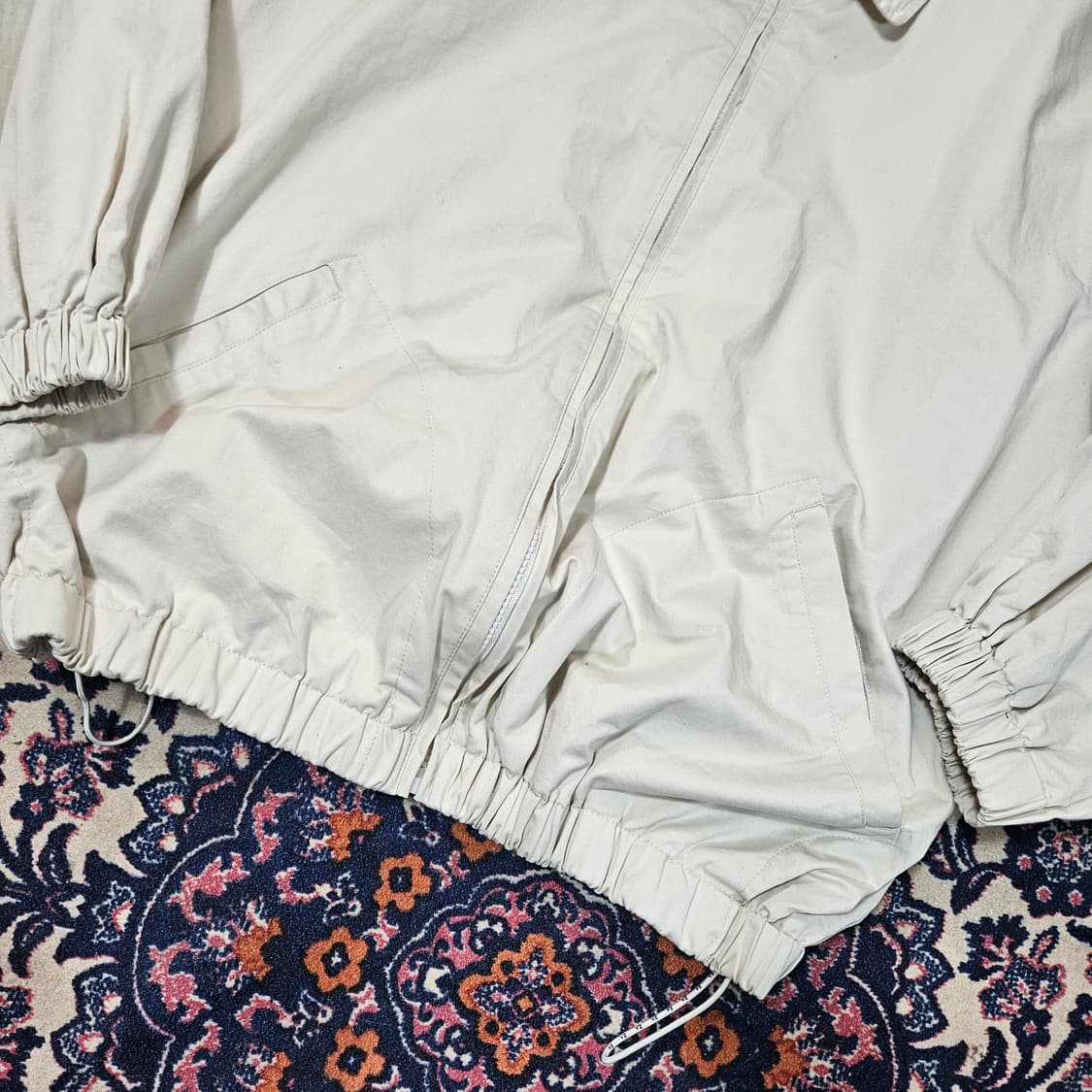 VTWO 코튼 루즈핏 스트링 블루종 자켓 2 size 상품이미지5