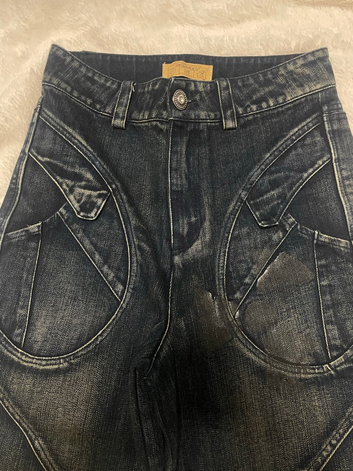 비엑세스 프린팅 데님 팬츠 상품이미지3