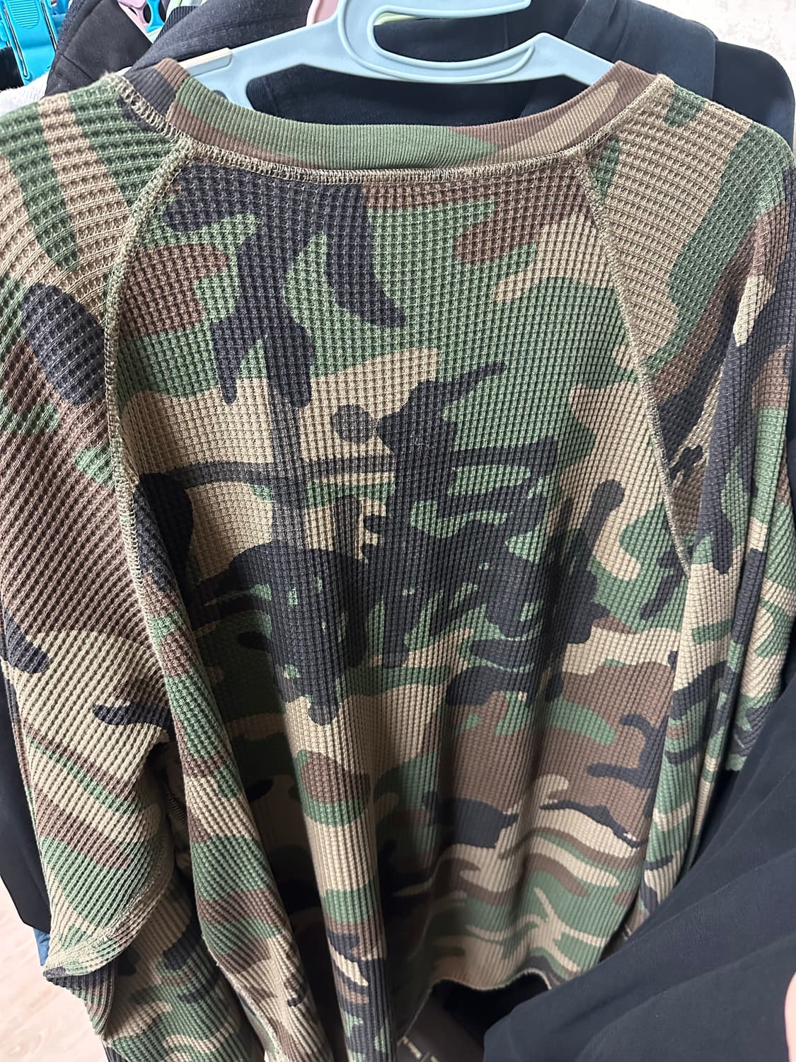 스투시 카모 와플 니트 xl 상품이미지3