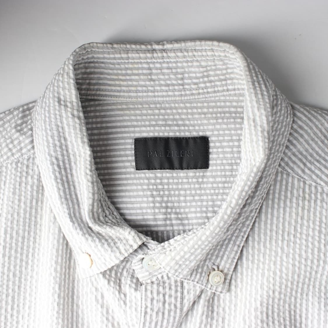 빨질레리 시어서커 스트라이프 반팔 셔츠 48 상품이미지5