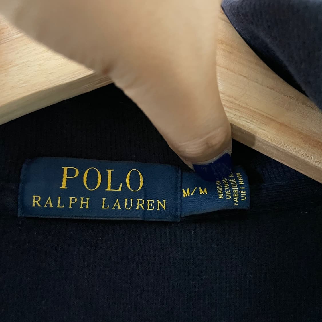 폴로 네이비 반집업 니트 상품이미지6