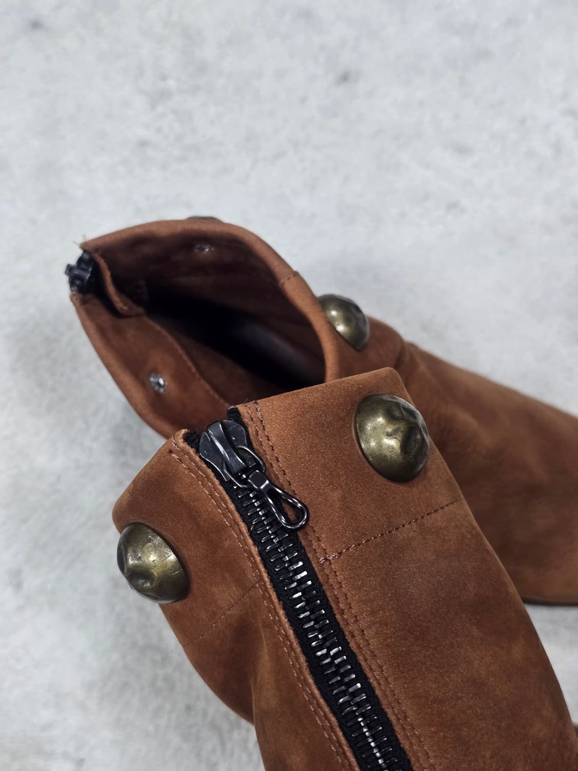 아르케 레더 스웨이드 앵클 부츠 37 상품이미지7