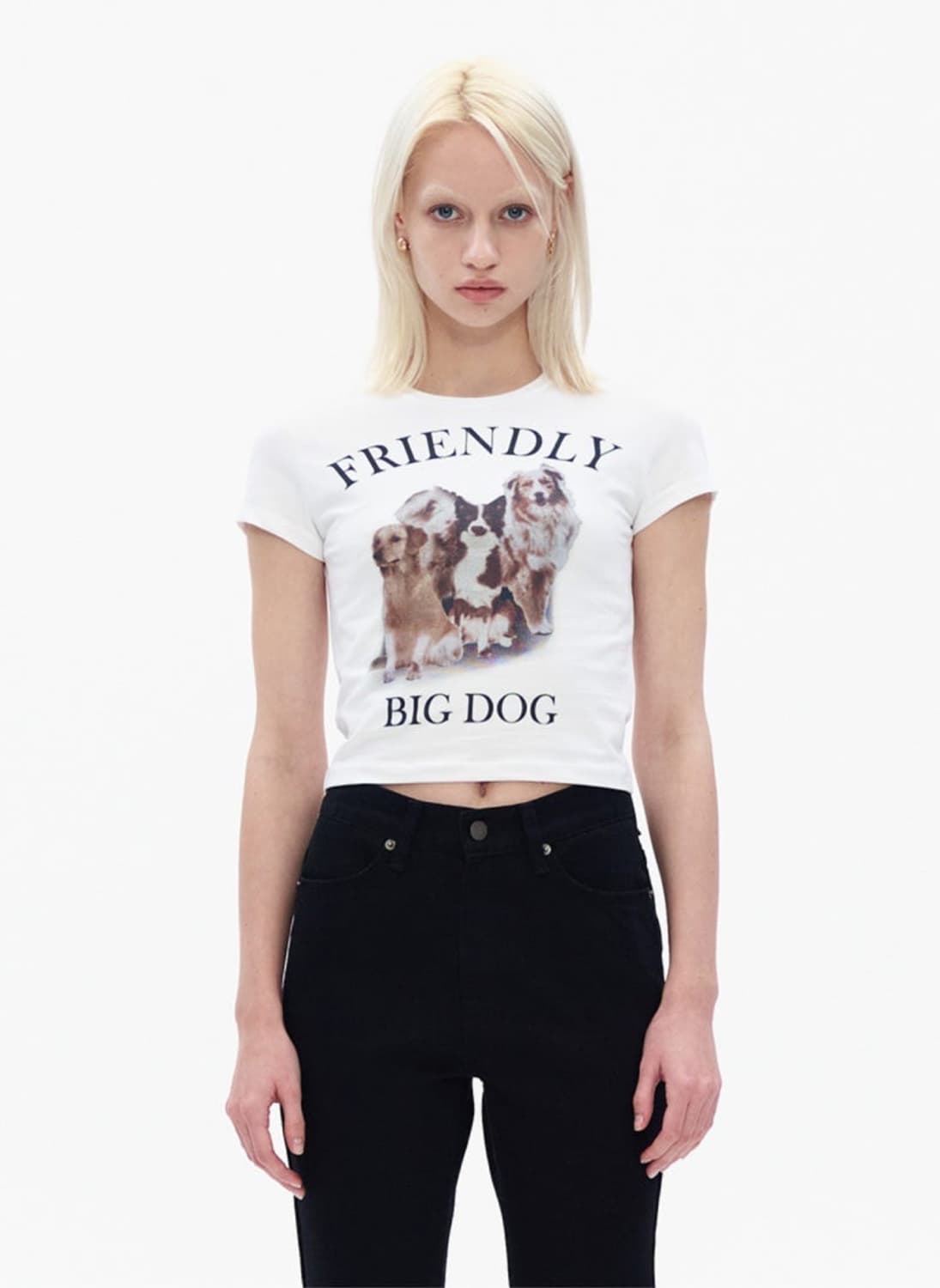 Theopen Product 더오픈프로덕트 빅도그 big dog 크롭티 상품이미지1