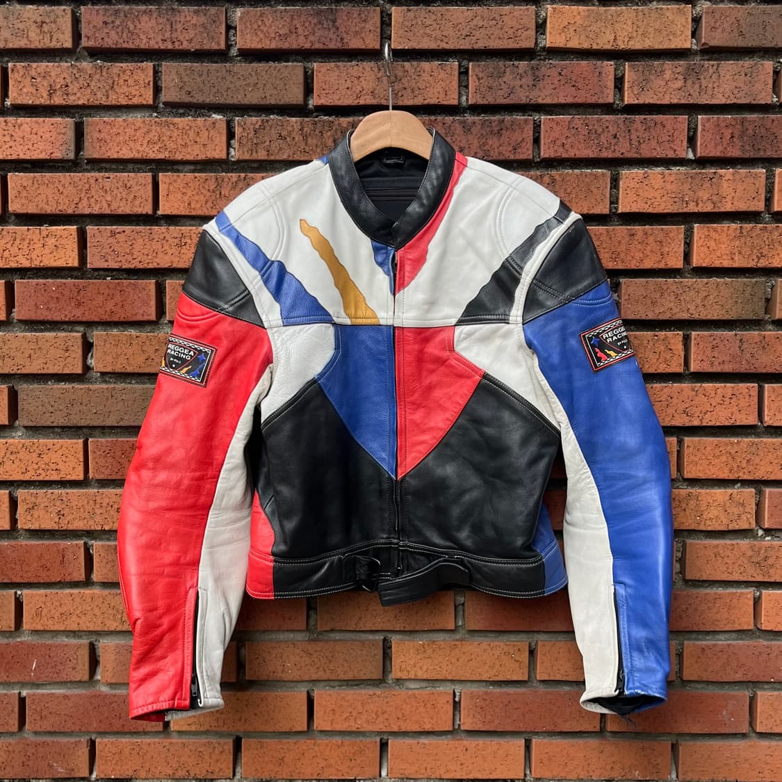 90s 빈티지 올드 가죽 레이싱 자켓 (100) 상품이미지1