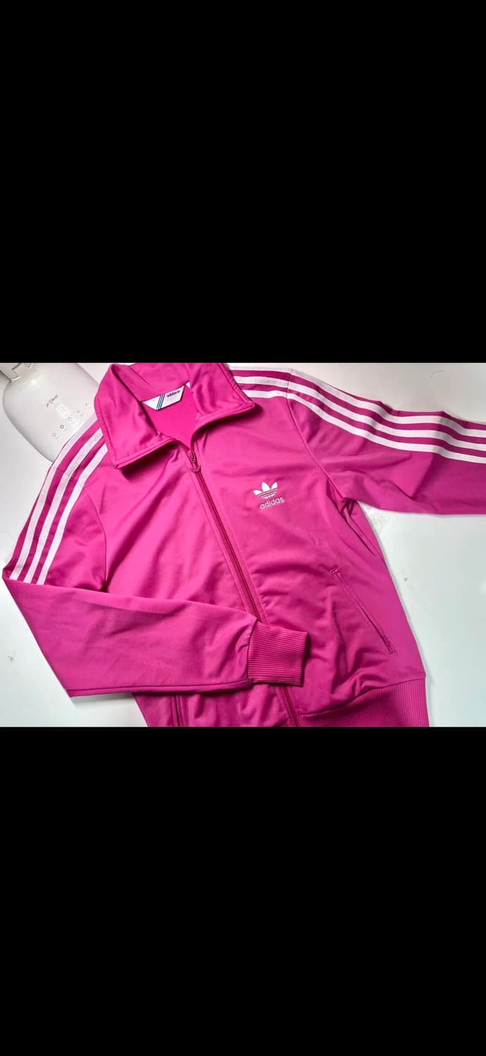 아디다스 우먼스 파이어버드 트랙탑 져지 핫핑크 빅로고 상품이미지1
