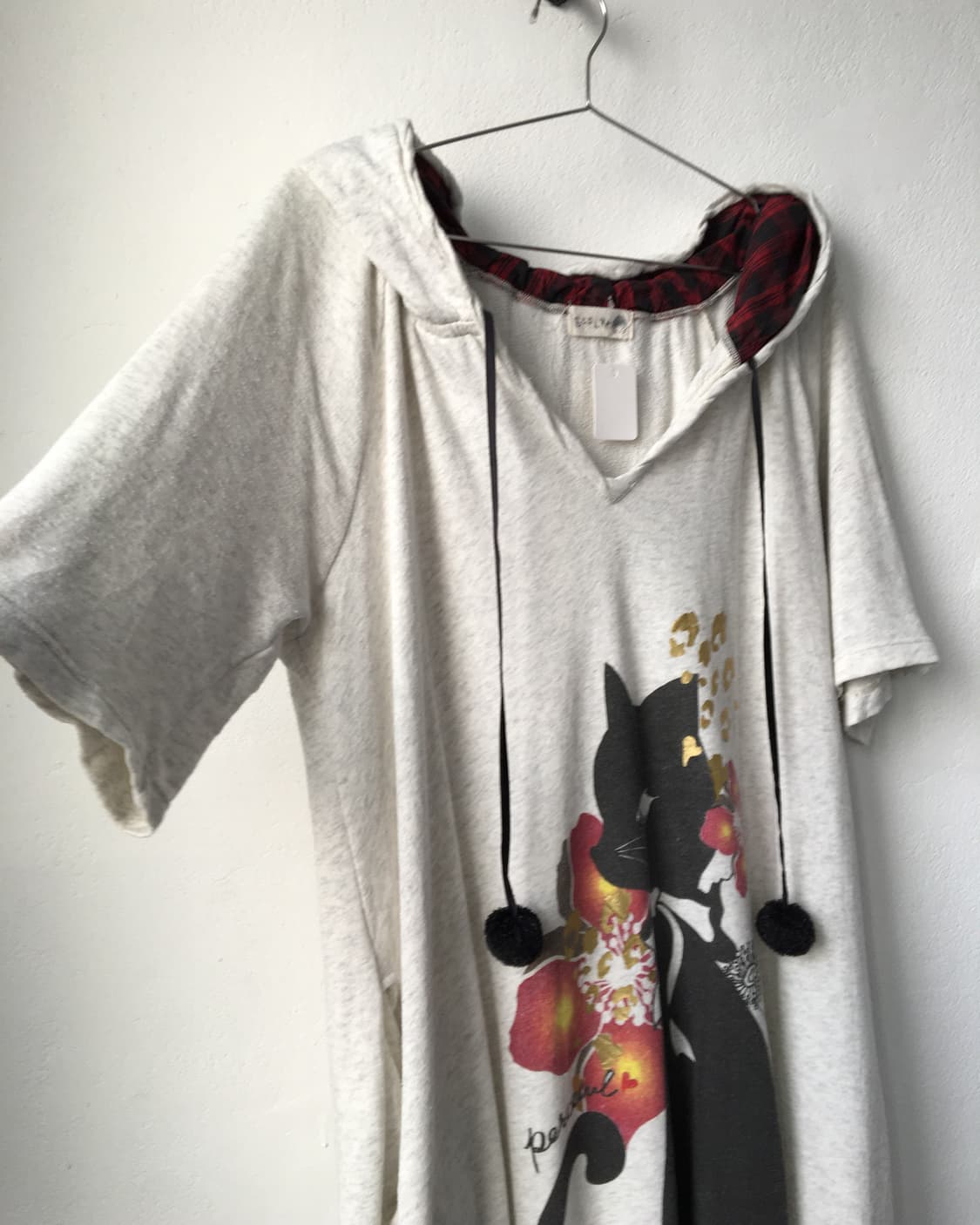 Cat oriental printing loose balloon fit  상품이미지3