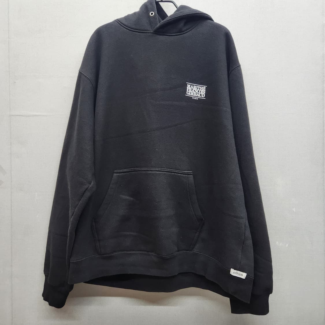 마리떼  백로고 프린팅 오버핏 후드티 3XL 상품이미지1