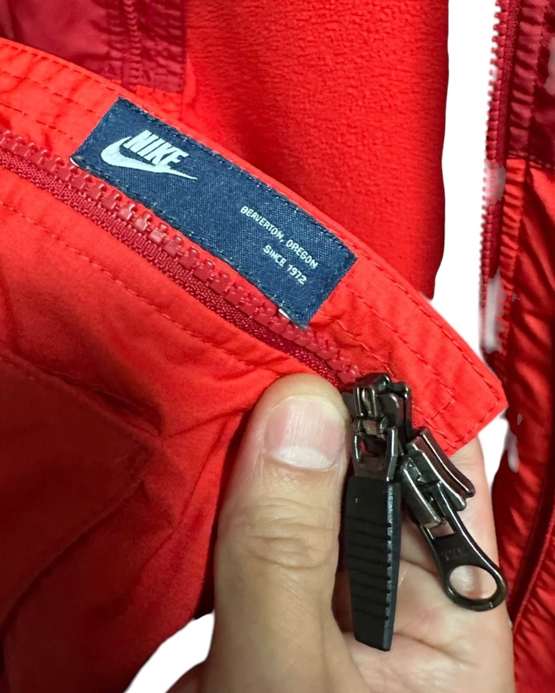 나이키(NIKE) 레드 바람막이 후드 자켓 L 상품이미지7