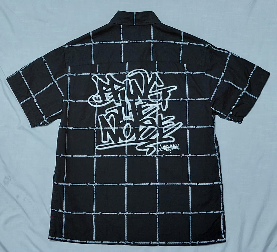 [S/150] Strange Heaven 그래피티 백로고 체크 반팔 상품이미지8