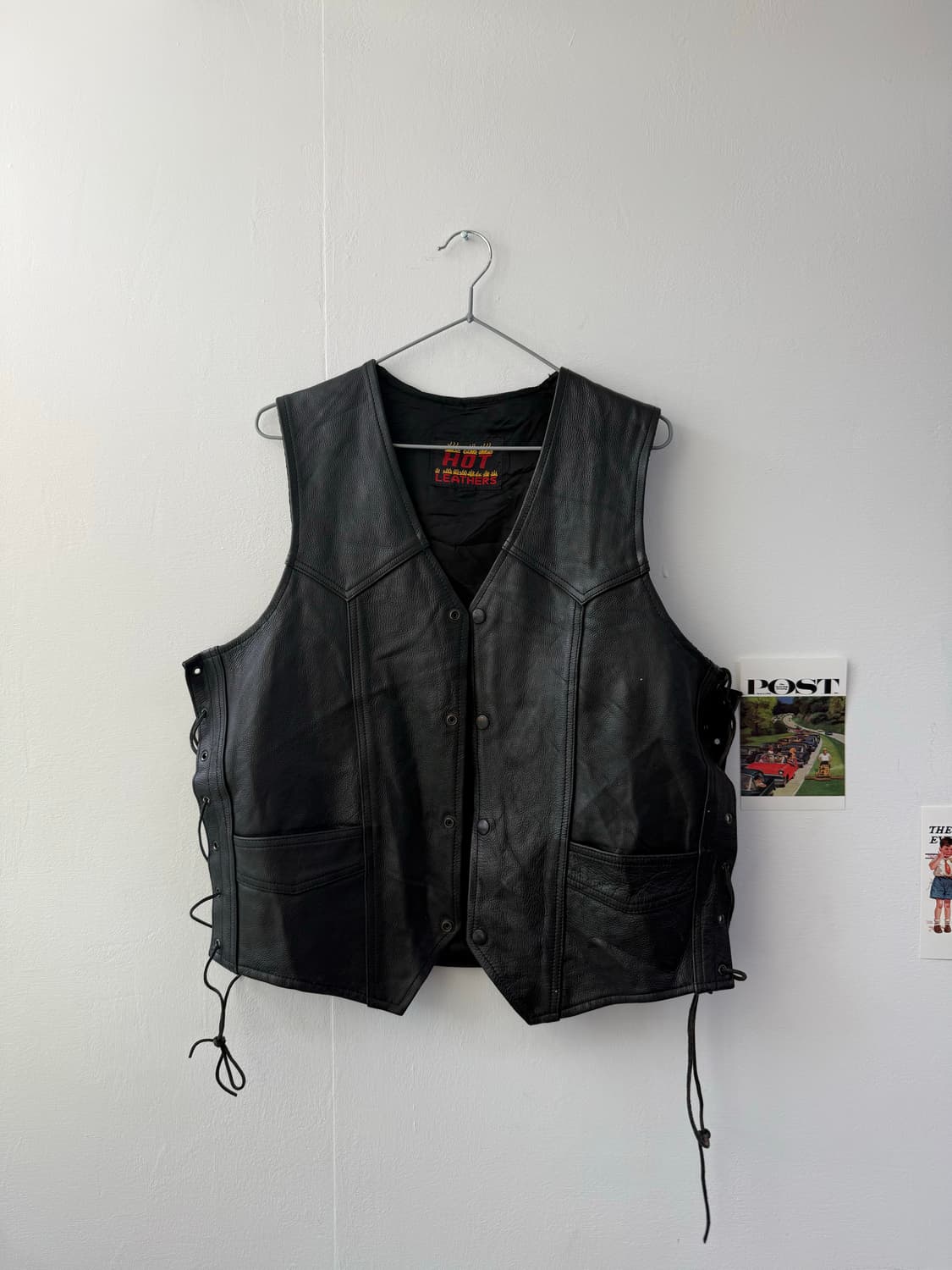 Usa leather vest 가죽 상품이미지2