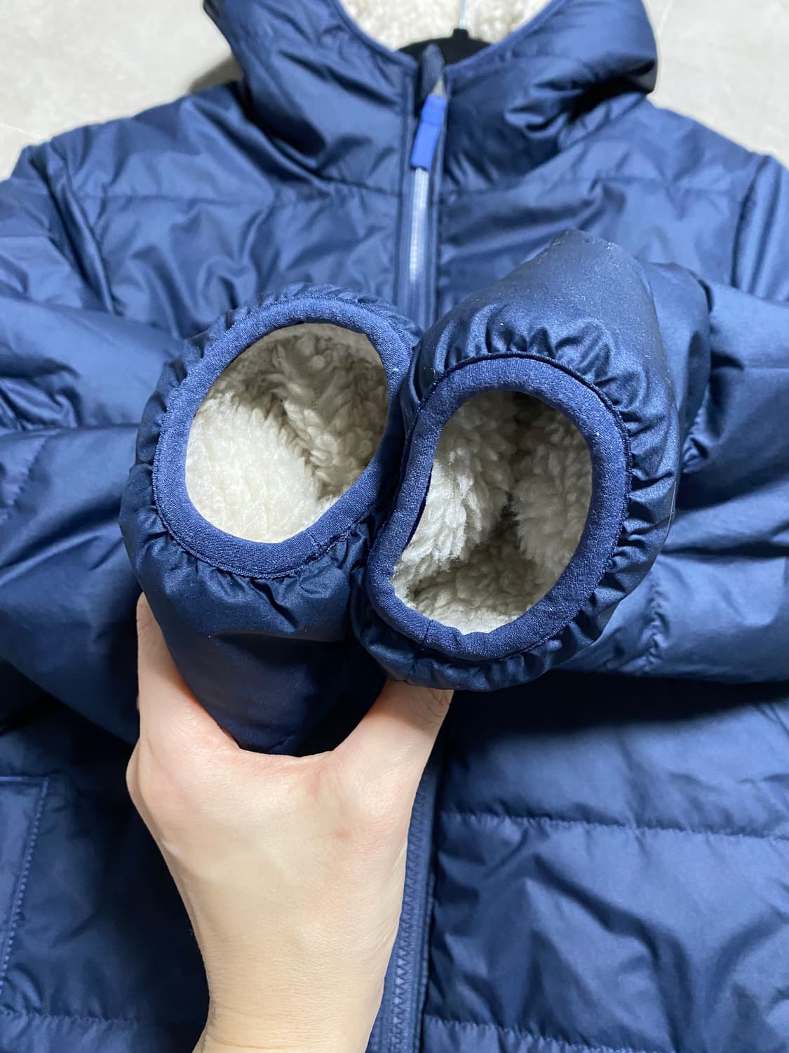 파타고니아 리버시블 퀼팅 플리스 후드 집업 자켓 상품이미지6