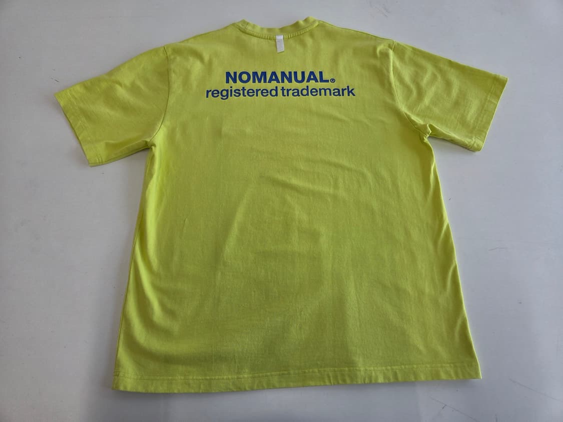 노매뉴얼 반팔티 네온 그린 L 상품이미지2