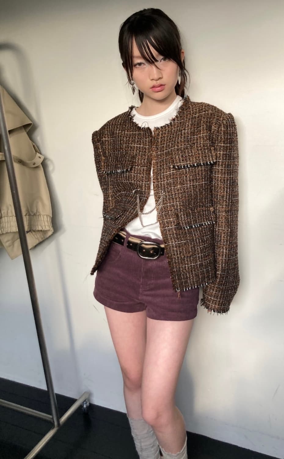 데어드 피넛 트위드 자켓 상품이미지2