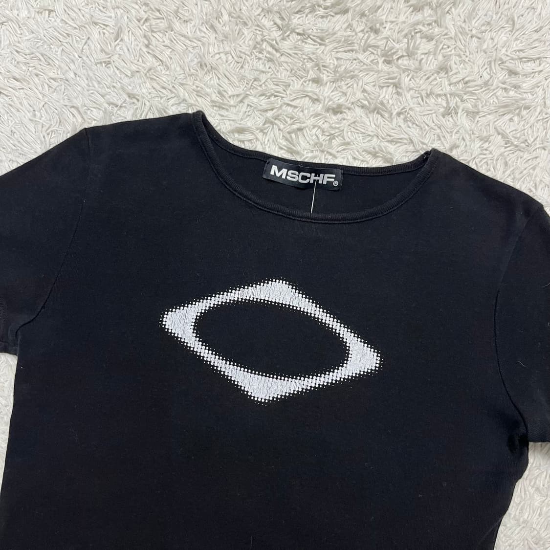 MISCHIEF black rhombus crop tee 상품이미지5