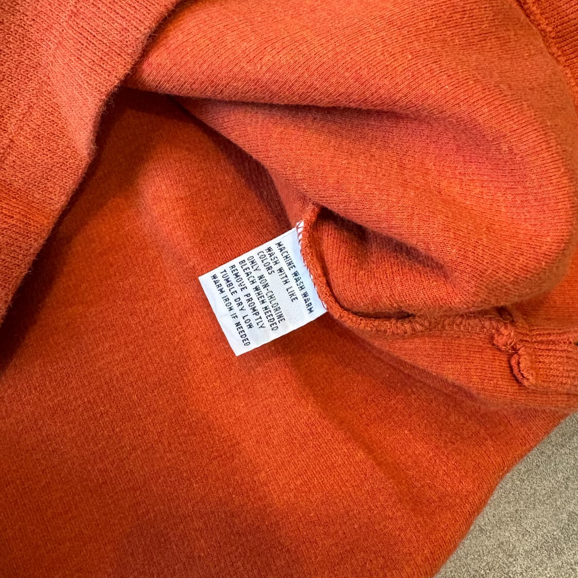 폴로 정품 오렌지 반집업 니트 상품이미지7