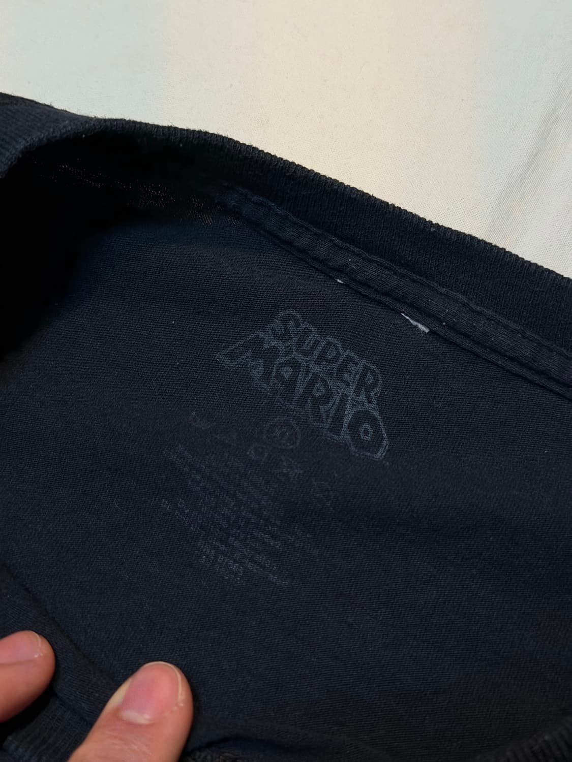 슈퍼마리오 빈티지 닌텐도 티셔츠 블랙 상품이미지3