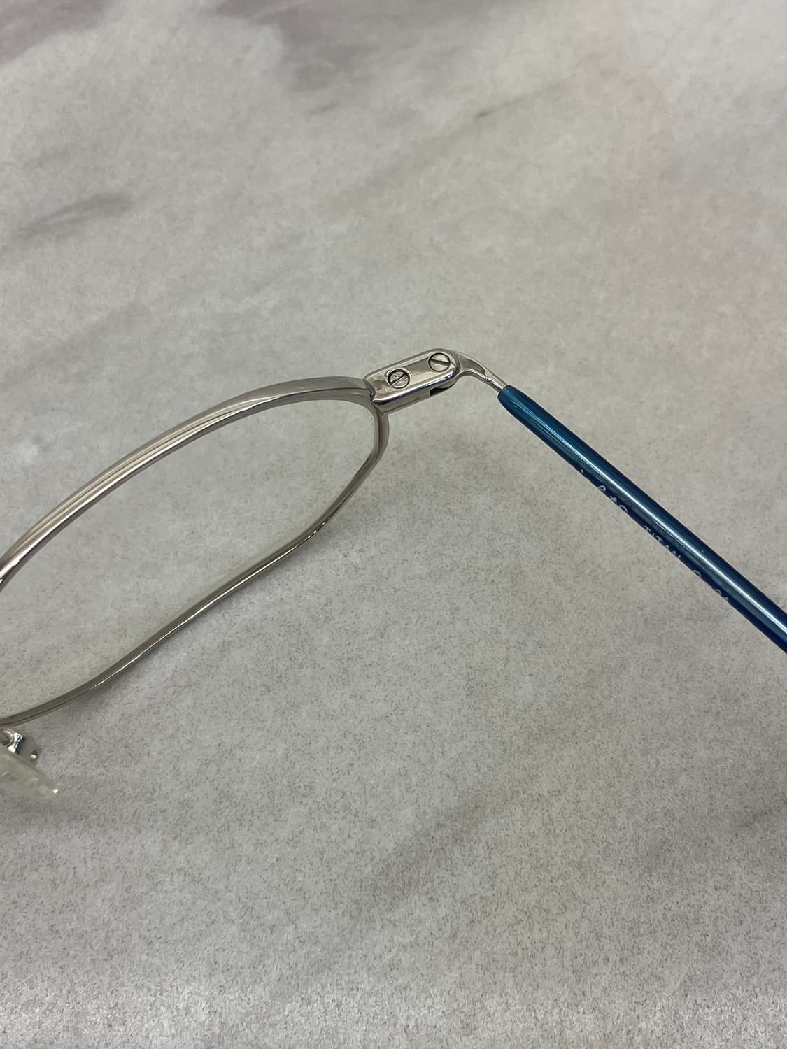 8g eightG 긱시크 실버 블루 티타늄 메탈테 안경 상품이미지3