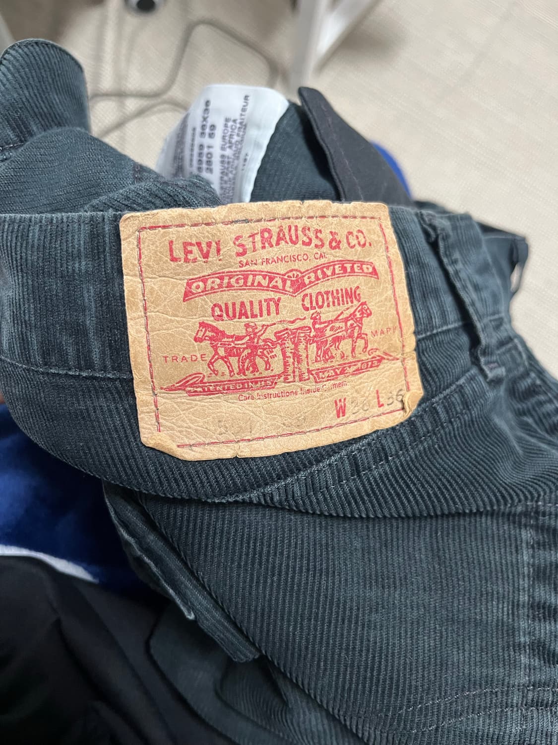 빈티지 리바이스 551 코듀로이 상품이미지4