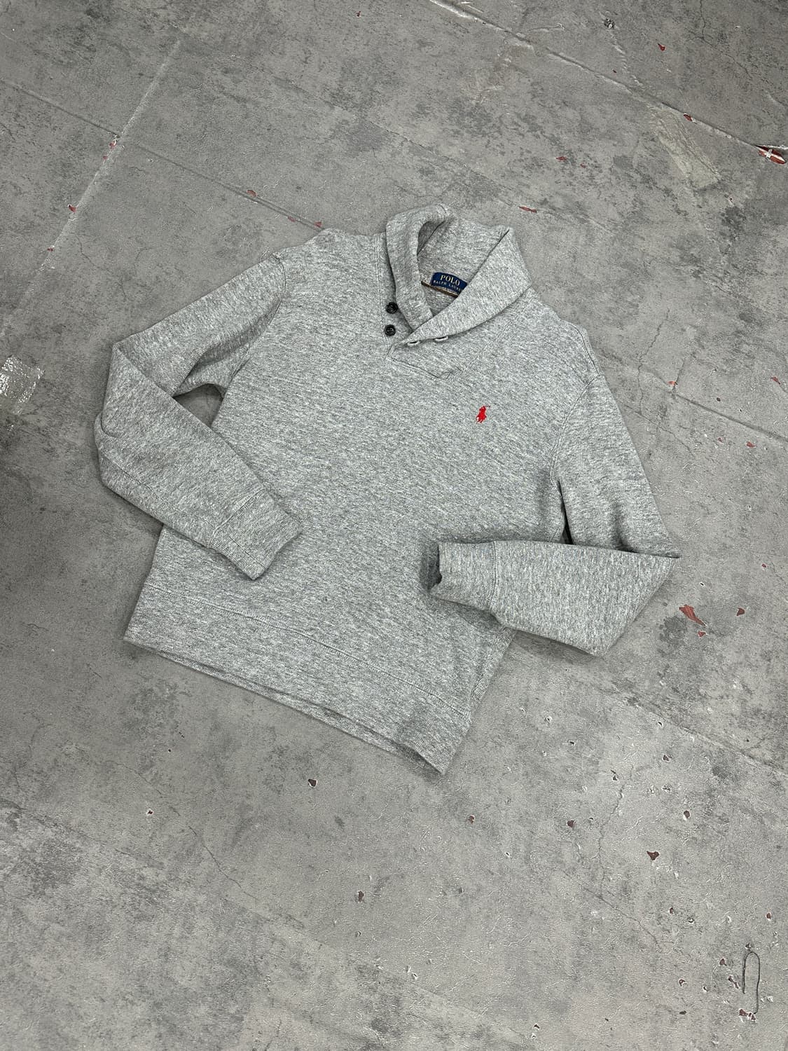 폴로 숄카라 맨투맨 그레이 상품이미지1