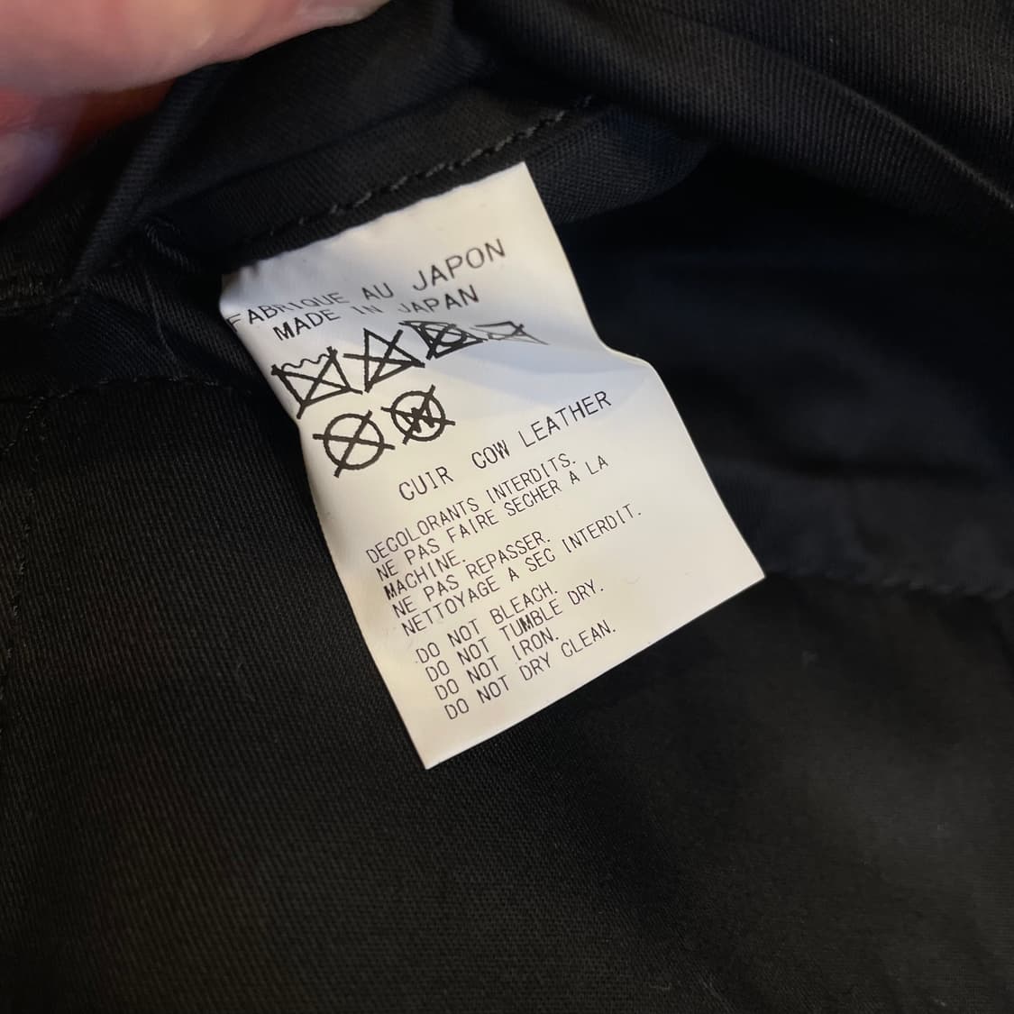  요지야마모토 로고 레더 토트백 상품이미지9