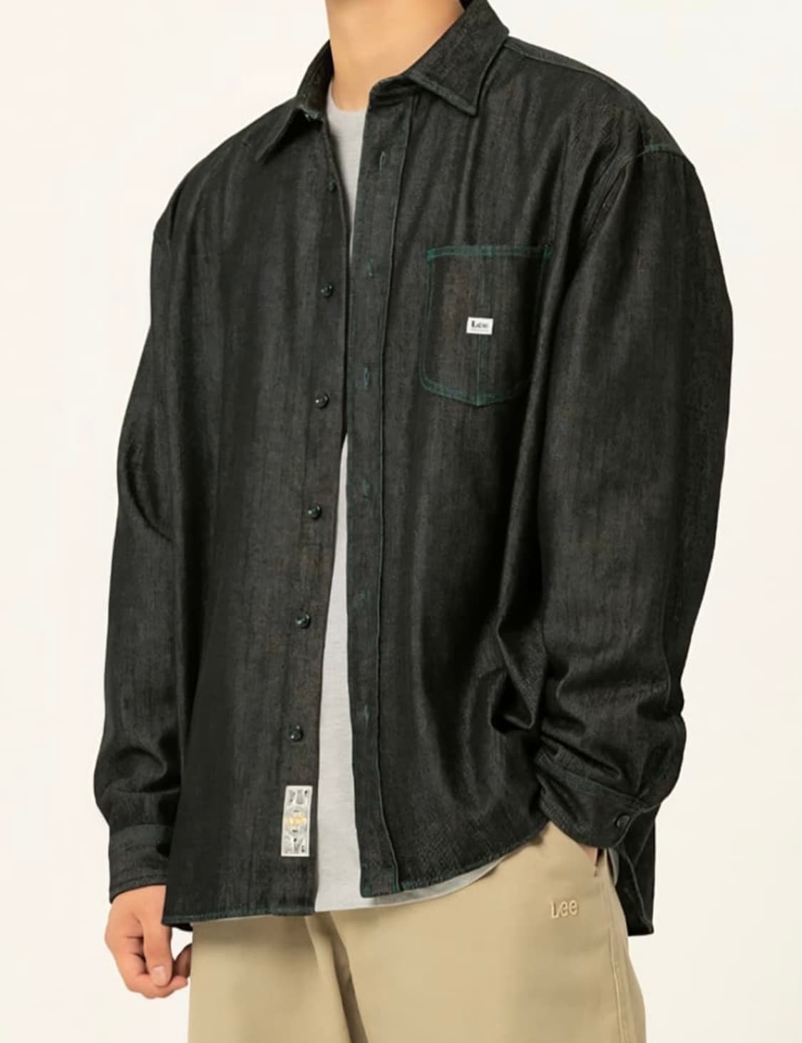 Lee 오버핏 데님 셔츠 상품이미지1