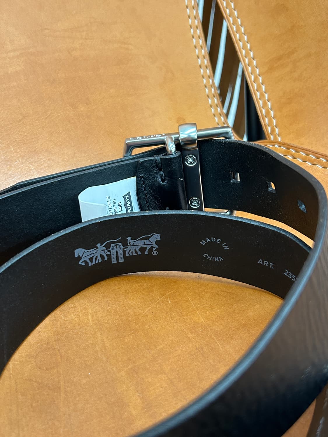 빈티지 리바이스 레더 벨트  상품이미지4