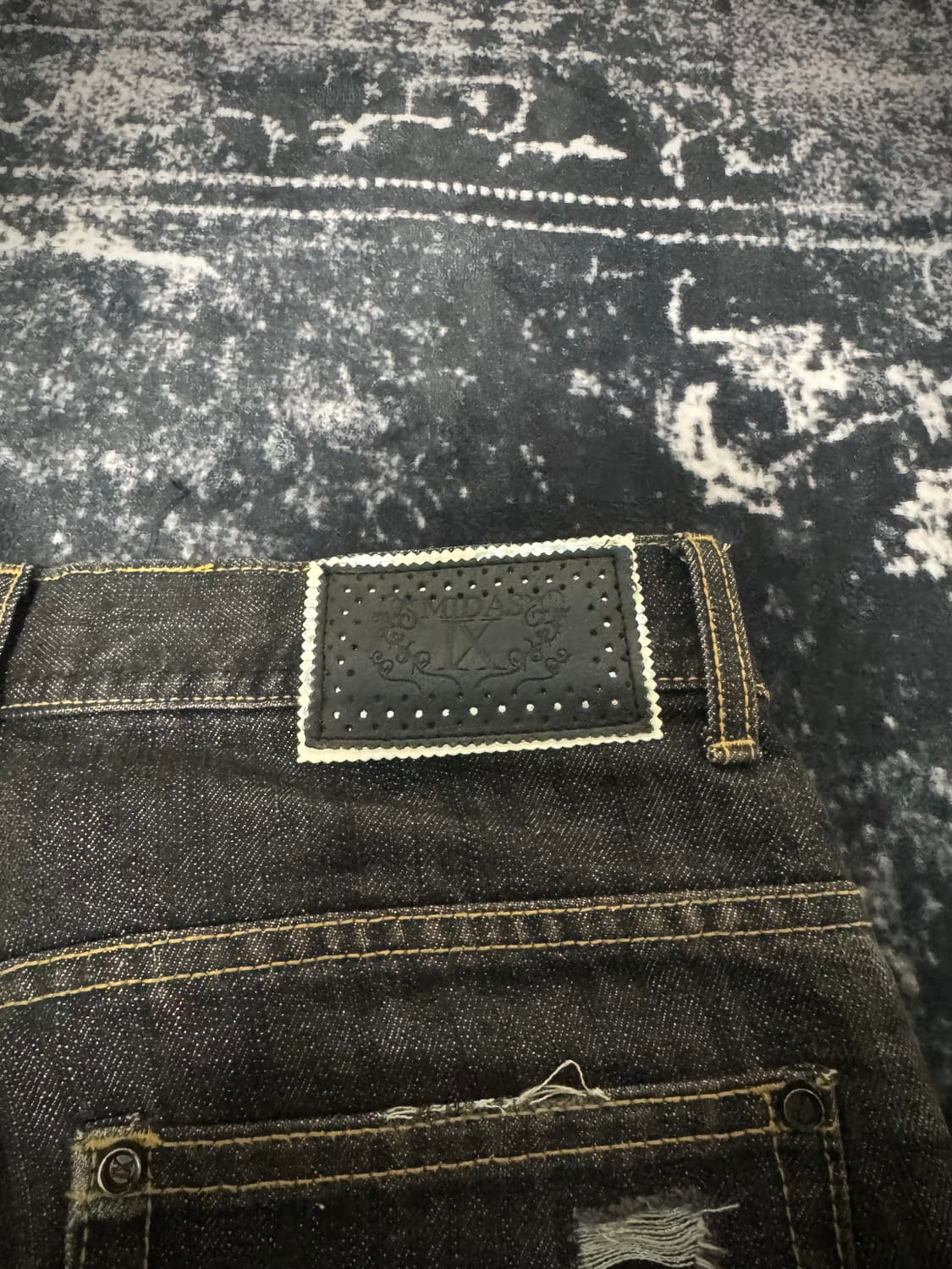 Midas Black denim washed jeans 상품이미지6