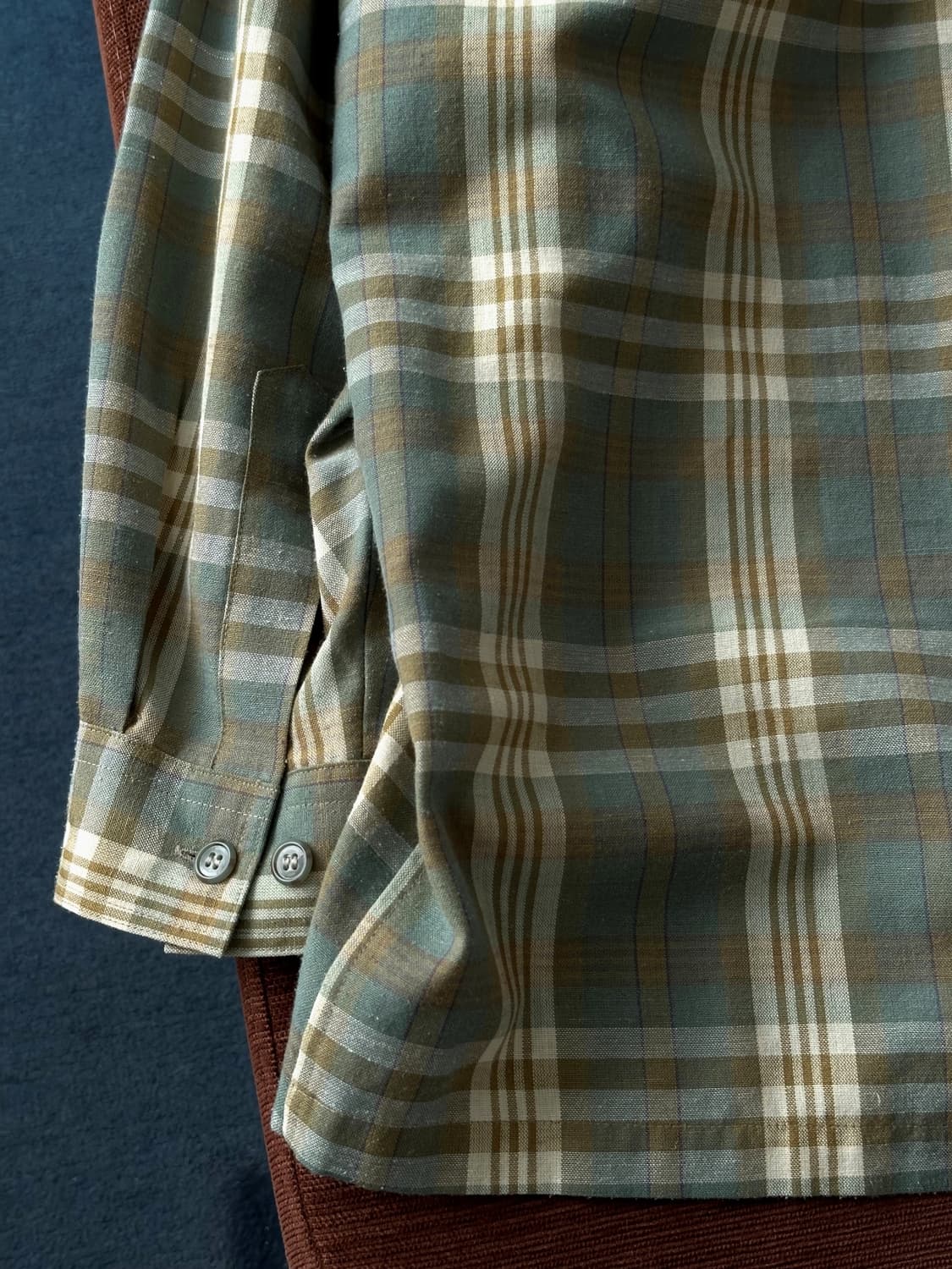 Cotton poly multi check design shirt 상품이미지9