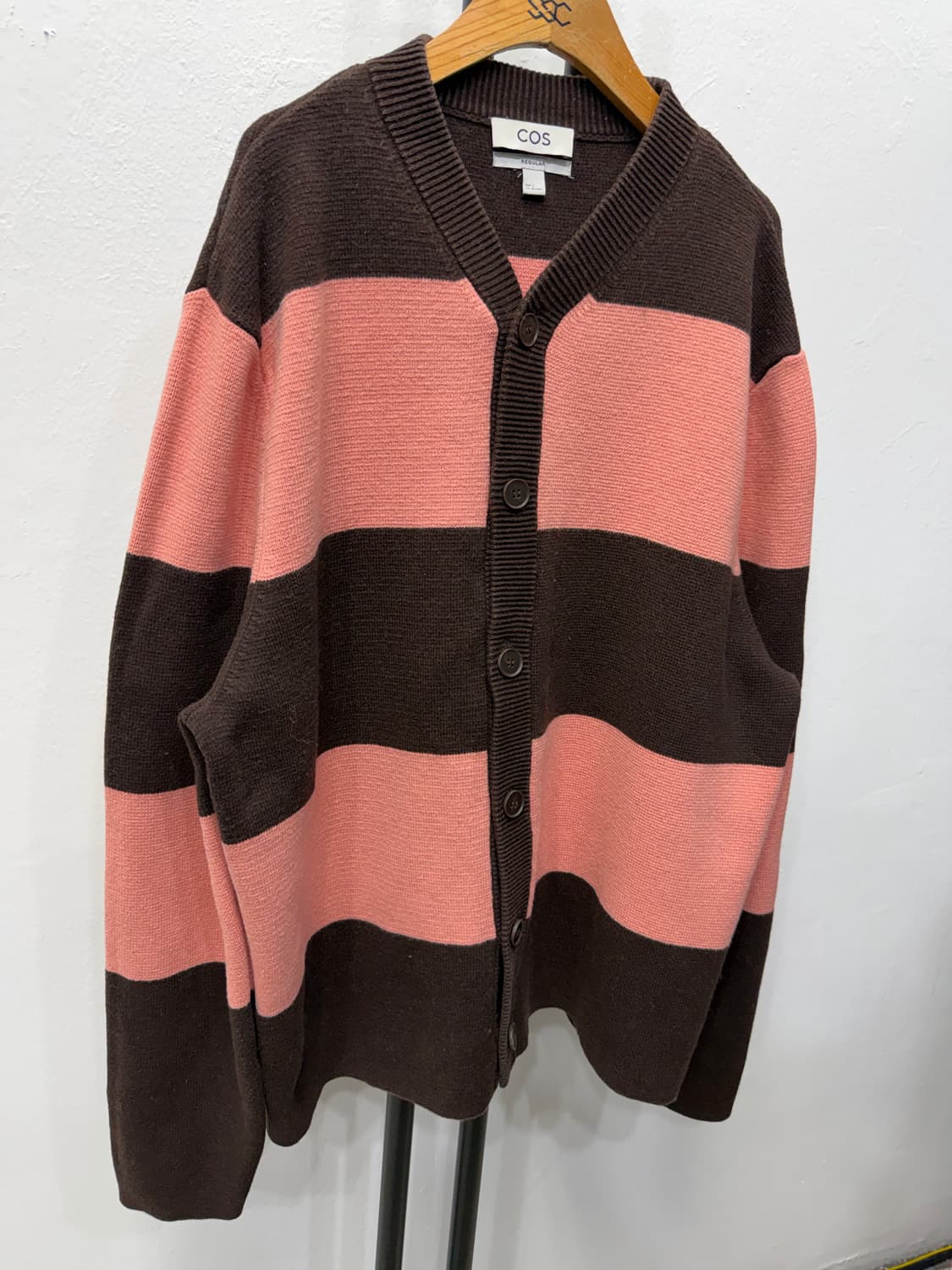 정품) COS 코스 남성 스트라이프 가디건 XL 상품이미지2