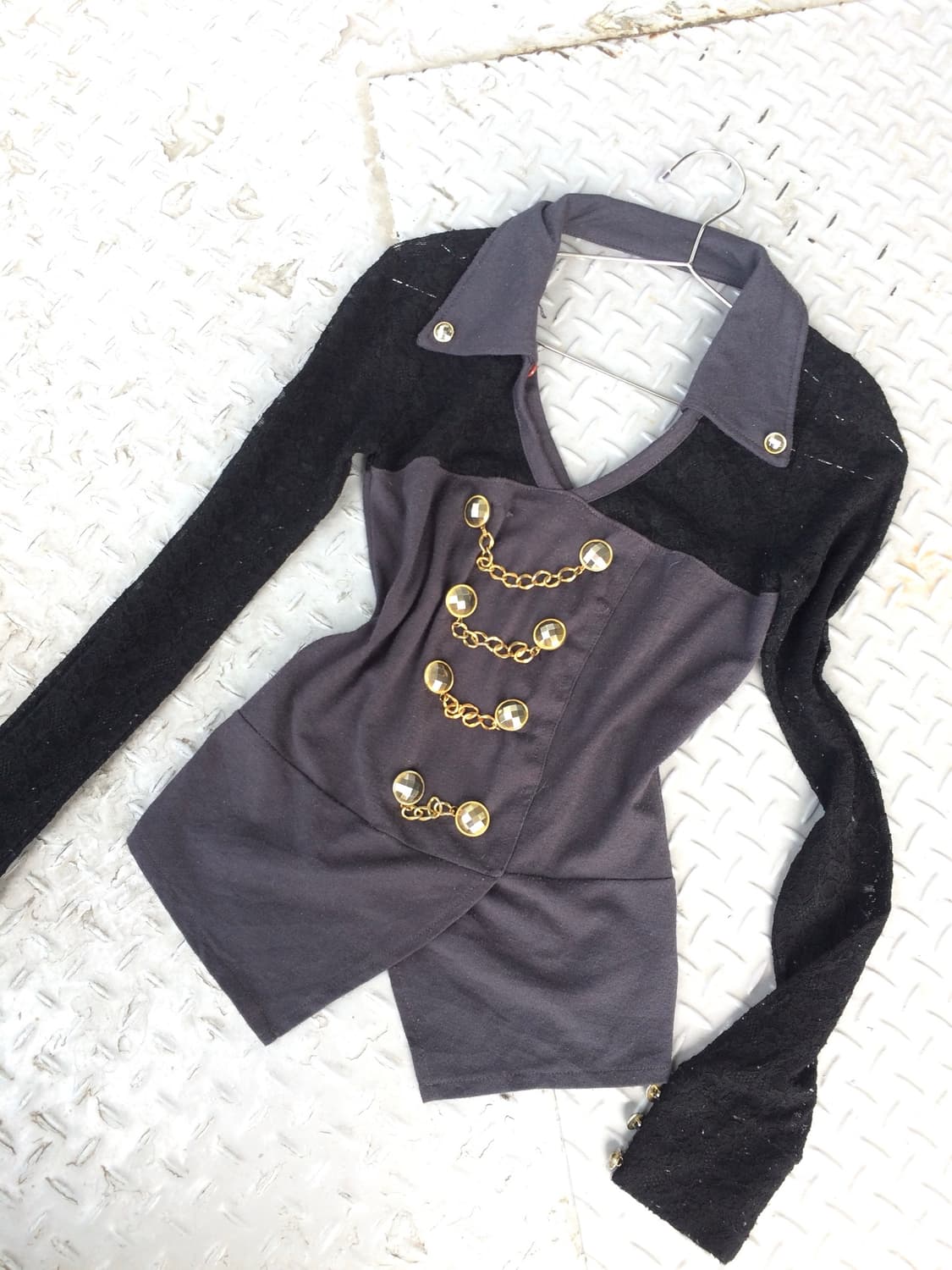 D.i.a 다이아 Chain Collar Lace Top 상품이미지2