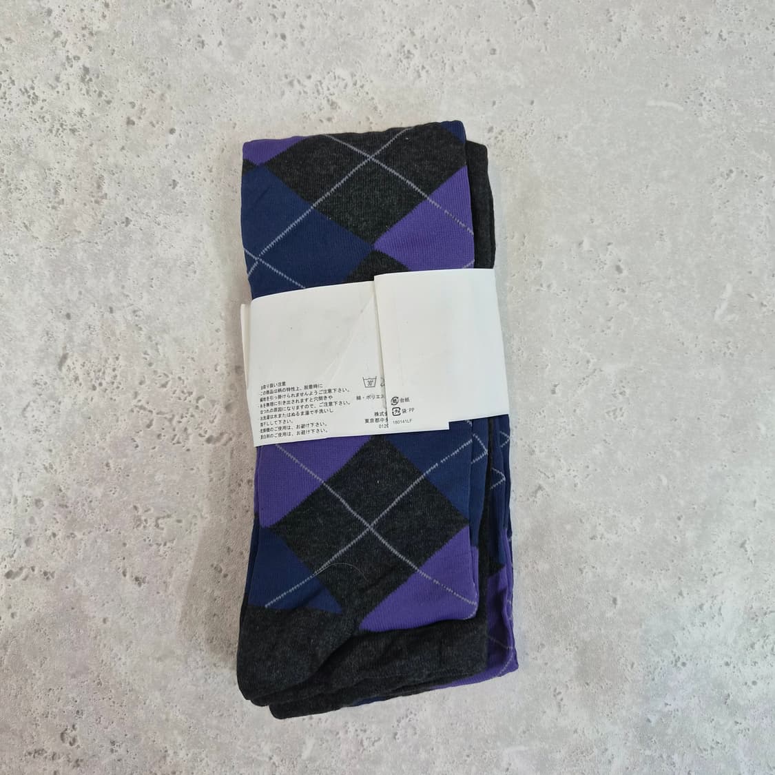 LOWRYS FARM 아가일 체크 타이즈 상품이미지5