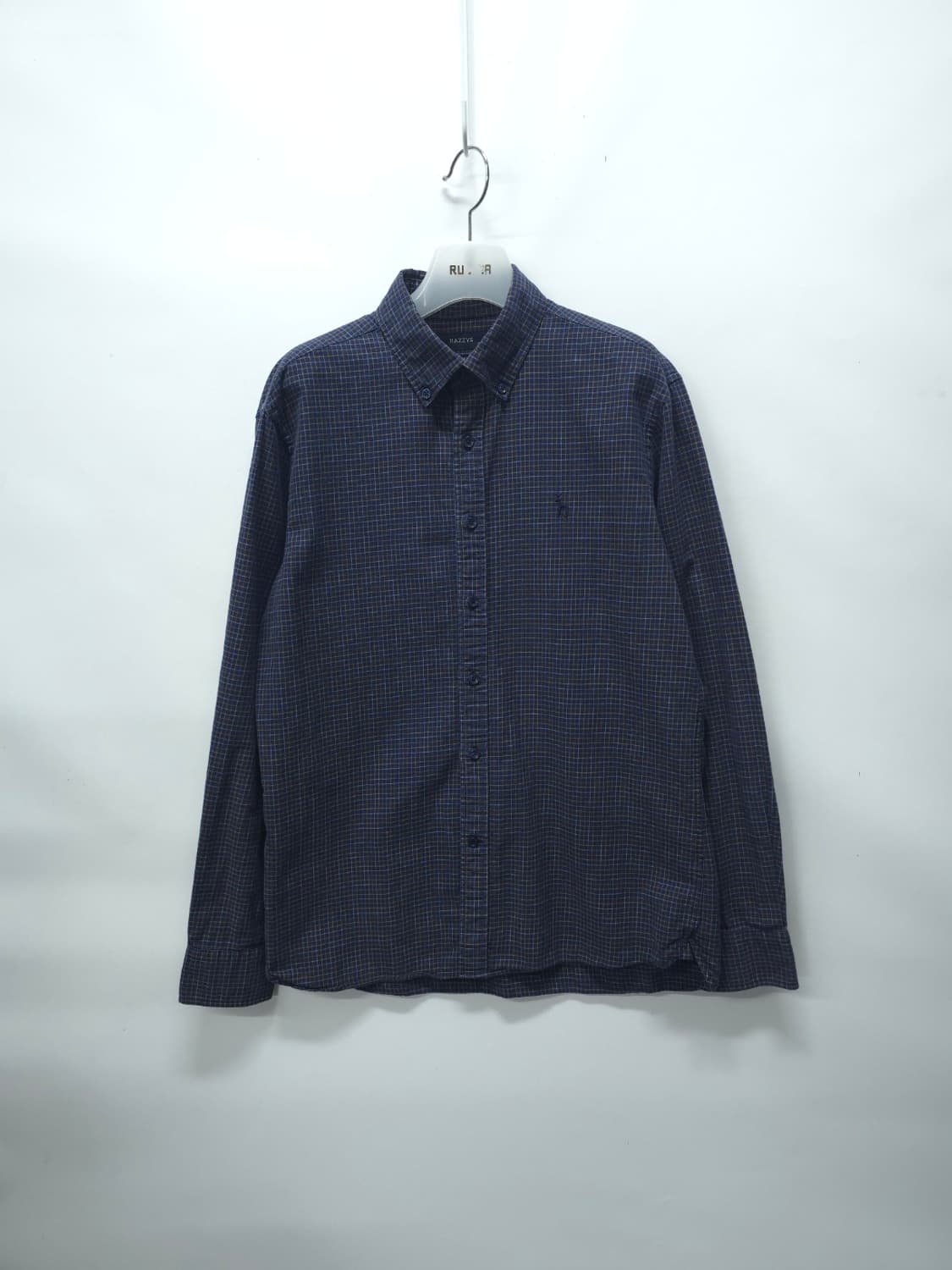 헤지스(HAZZYS) 네이비 멀티 체크셔츠 ( 95~100 ) 상품이미지1
