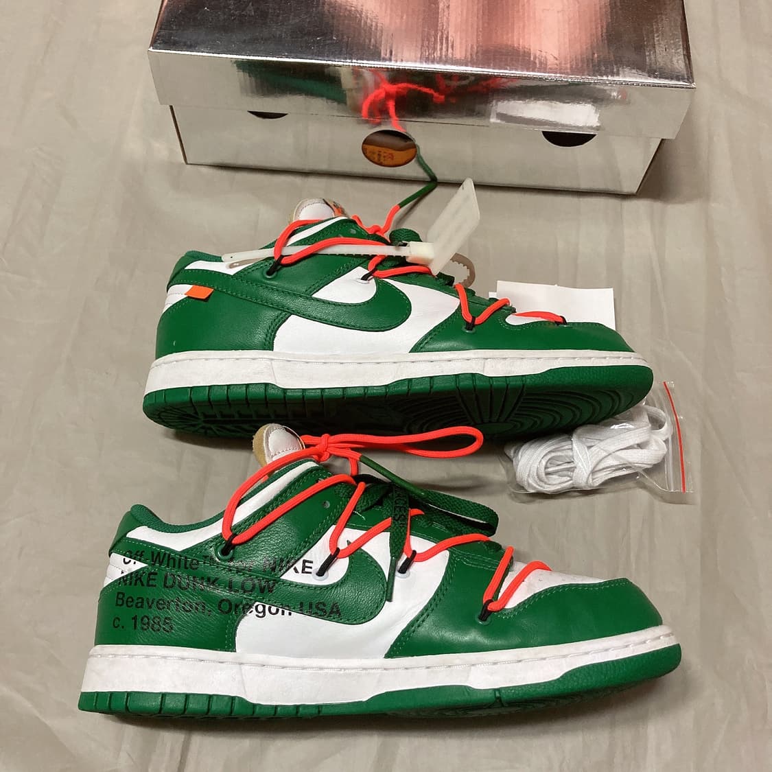 270 나이키 오프화이트 덩크 그린 상품이미지2