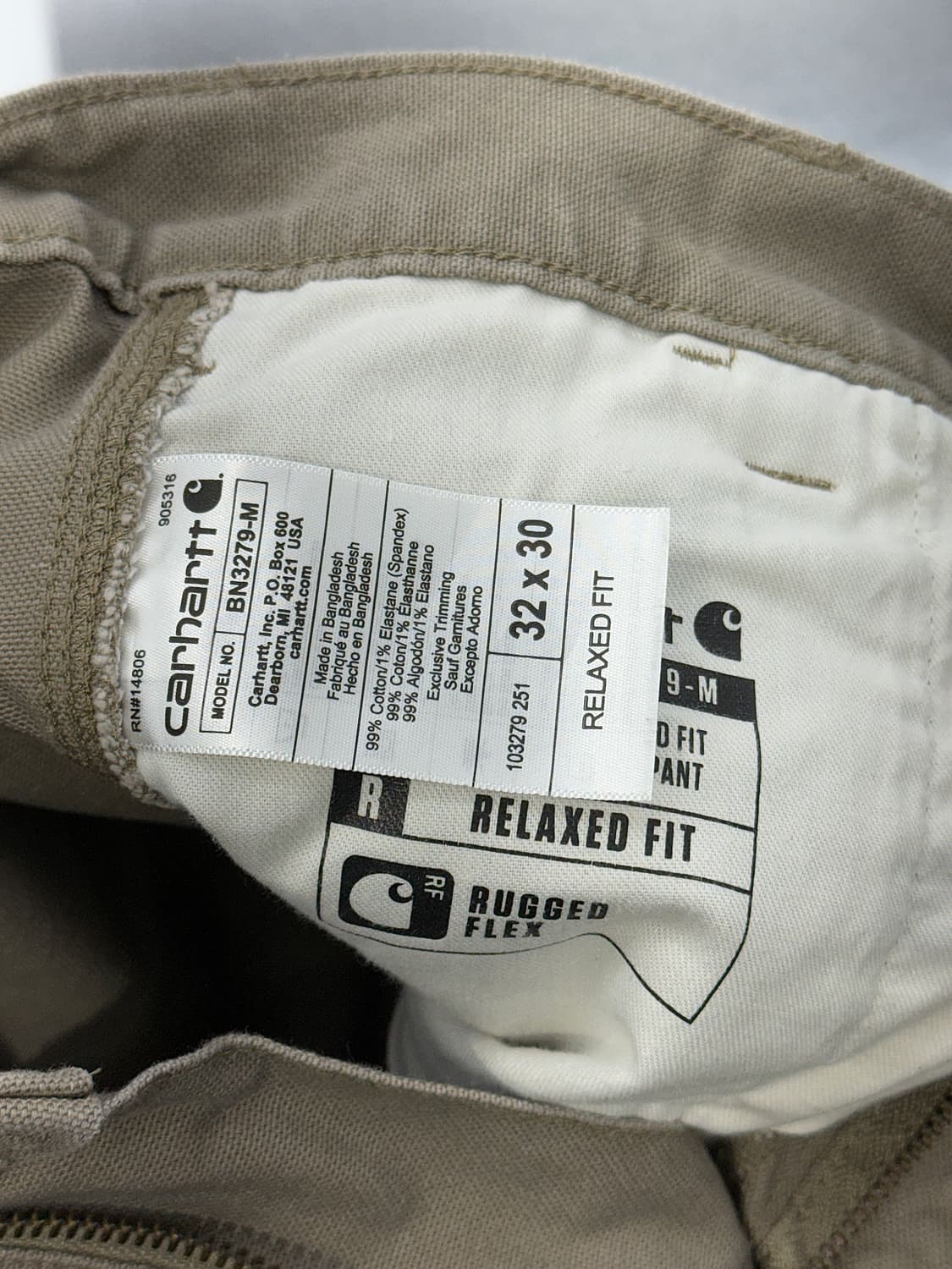칼하트 샌드 카펜더 워크 팬츠 상품이미지8