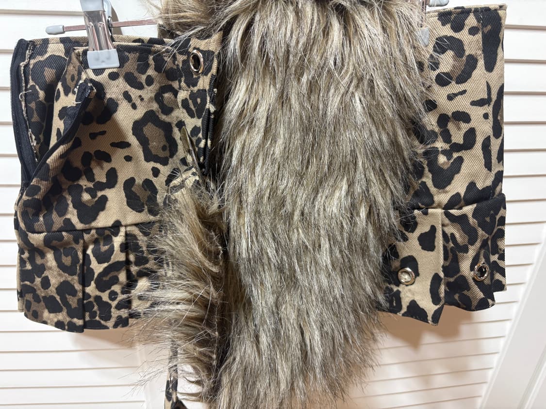 호피 갸루 퍼벨트 스커트  상품이미지2