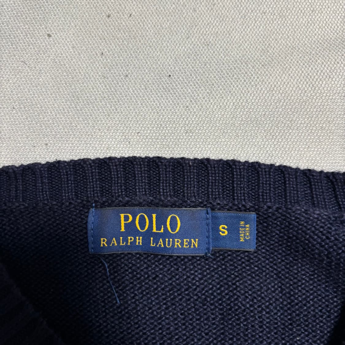 S 폴로랄프로렌 그린 포니 네이비 코튼 니트 상품이미지4