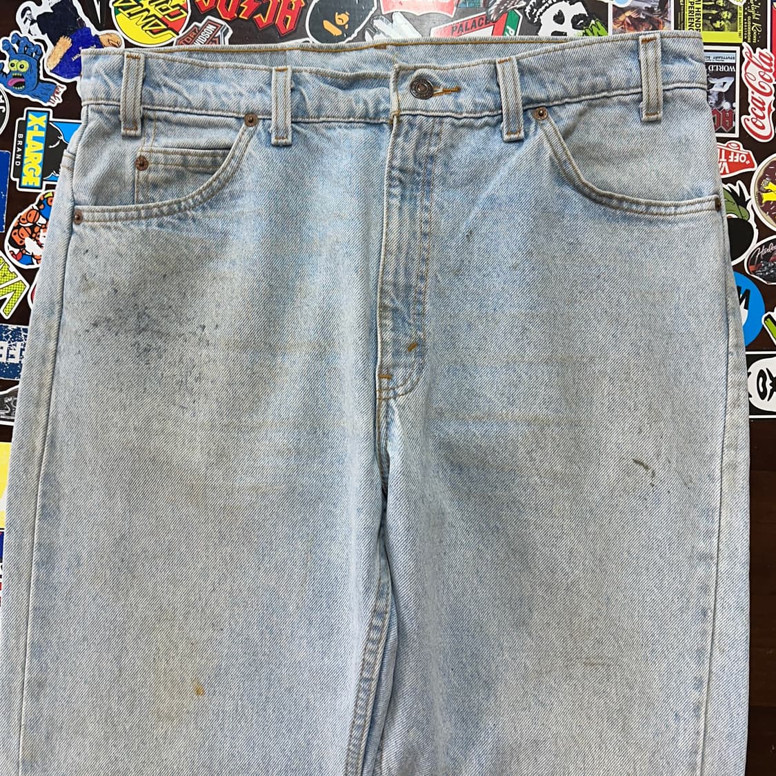 90s USA 리바이스 505 블루 진 데님 팬츠 34 상품이미지5