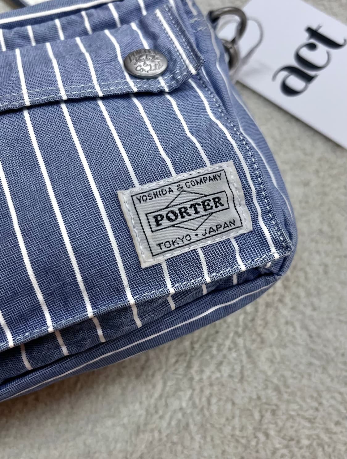 포터 3way 스트라이프 코튼백 상품이미지1