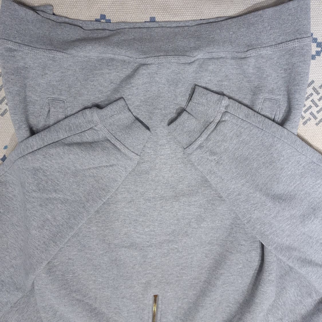 칼하트 그레이 모크넥 반집업 릴렉시드 아노락 기모 긴팔 티셔츠 롱슬리브 상품이미지5