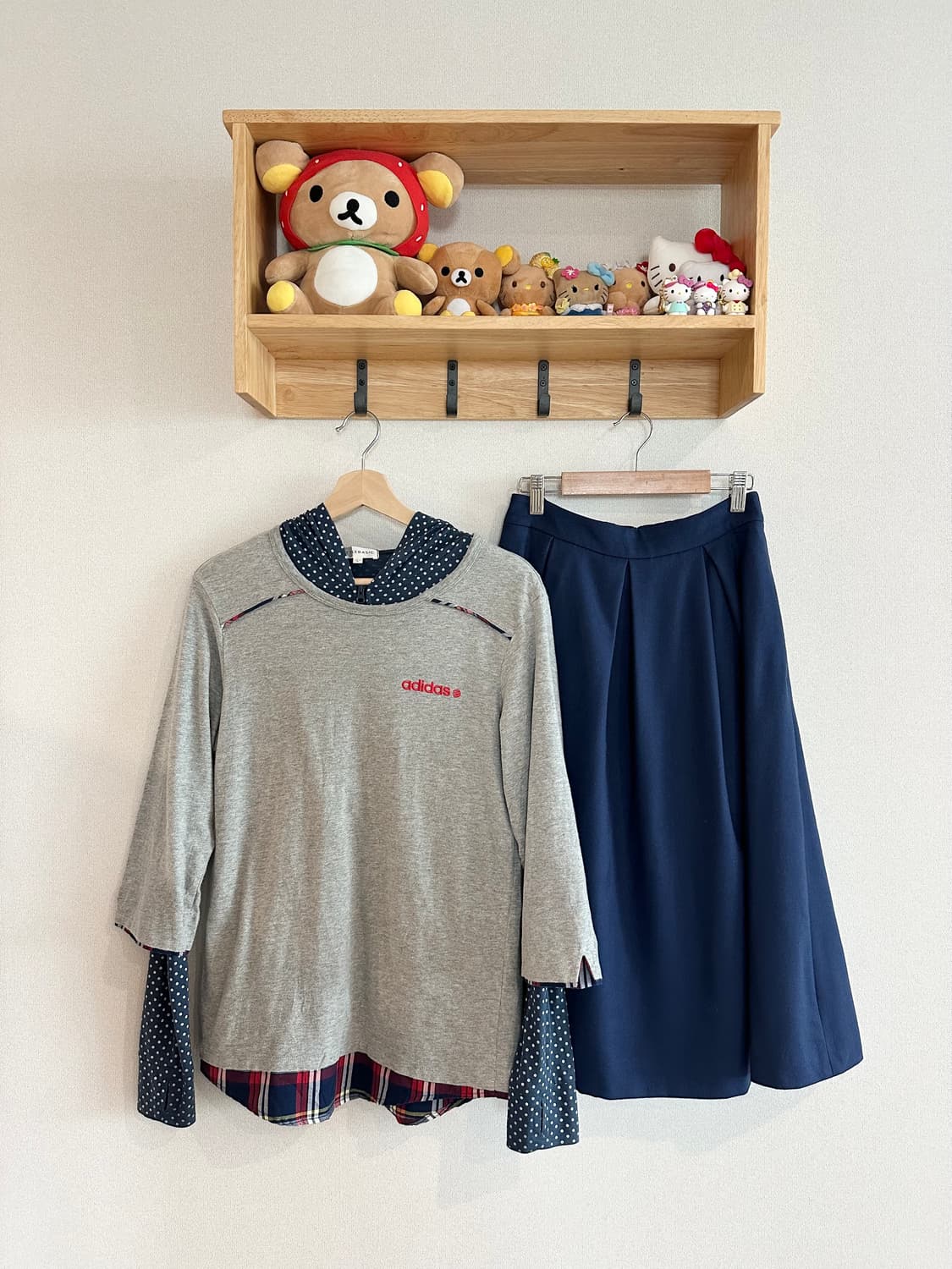 jpn 키치 괴짜 레이어드 코디세트 상품이미지1