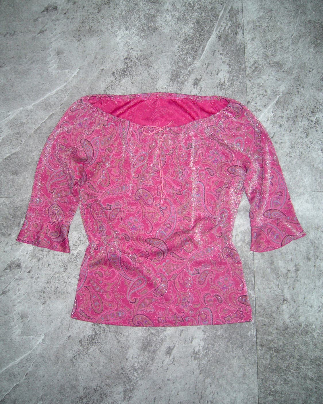 ZAZIE Paislev Pink Top 상품이미지1