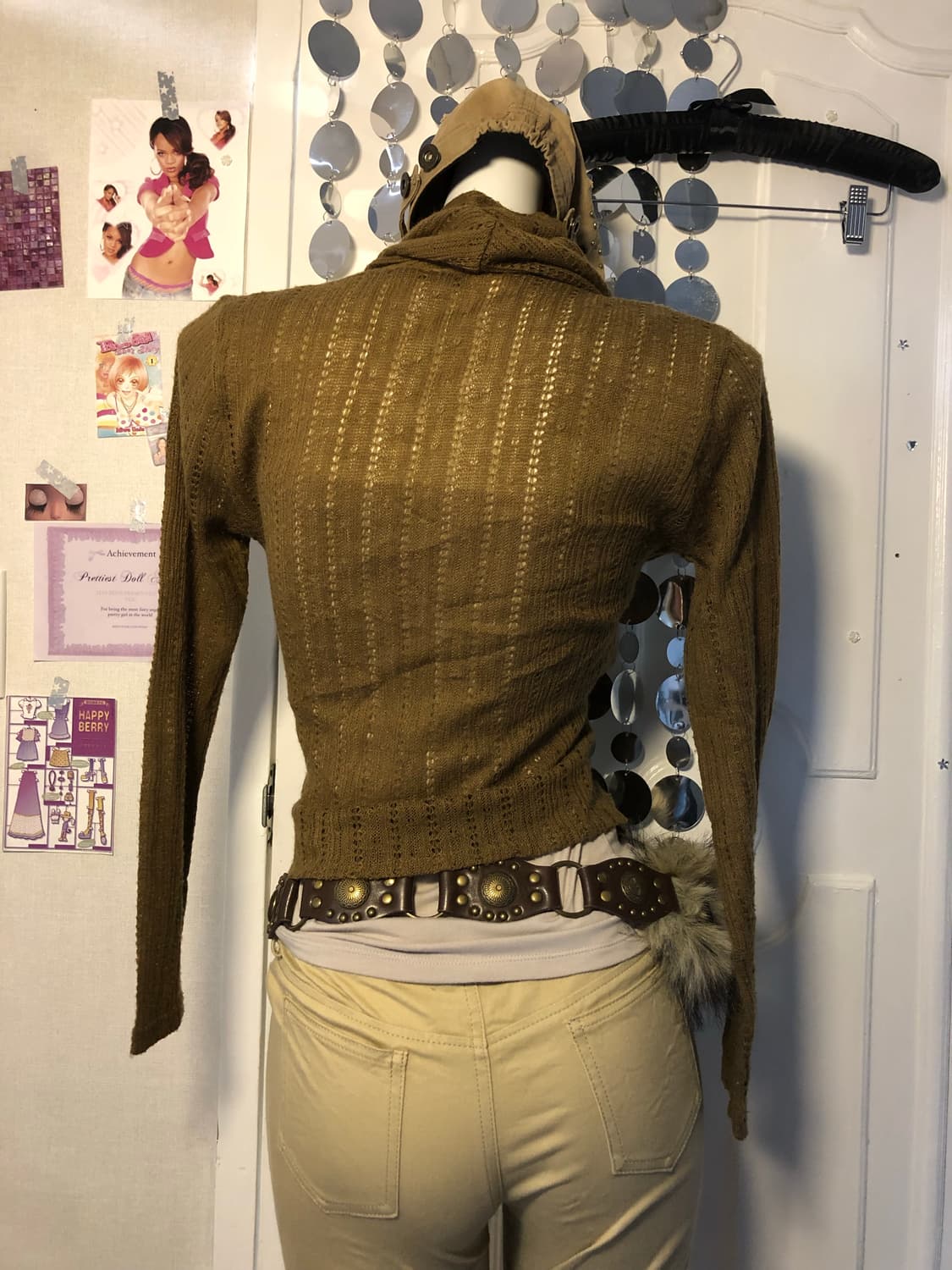 axes femme brown wrap top 상품이미지2