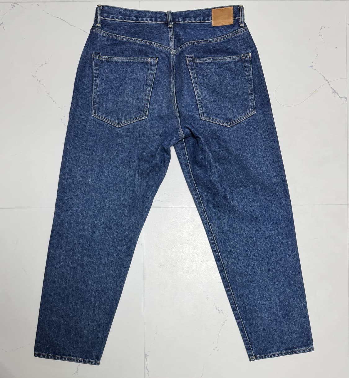 [HATSKI] 하츠키 루즈 테이퍼드 데님 유즈드 블루 (5사이즈) 상품이미지2